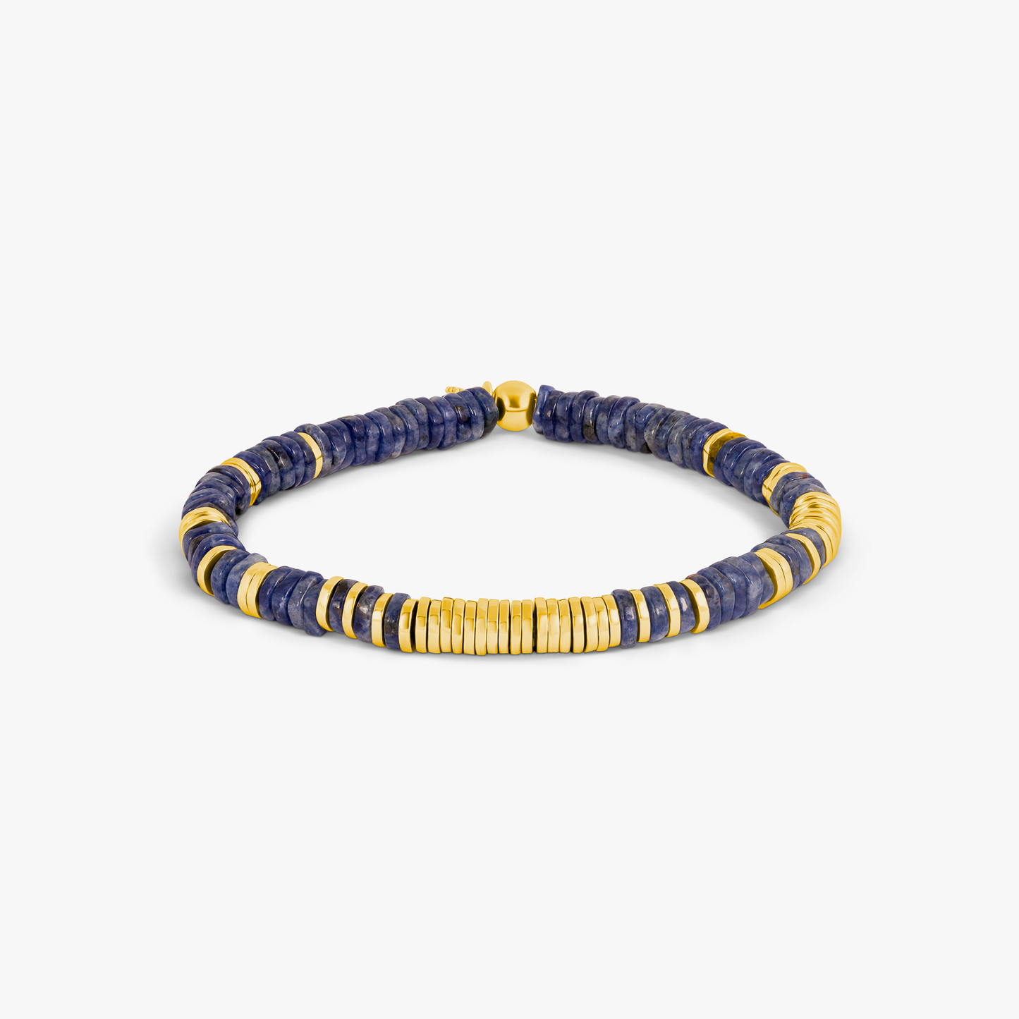 Constellation Bracelet In Yellow Gold & Sodalite