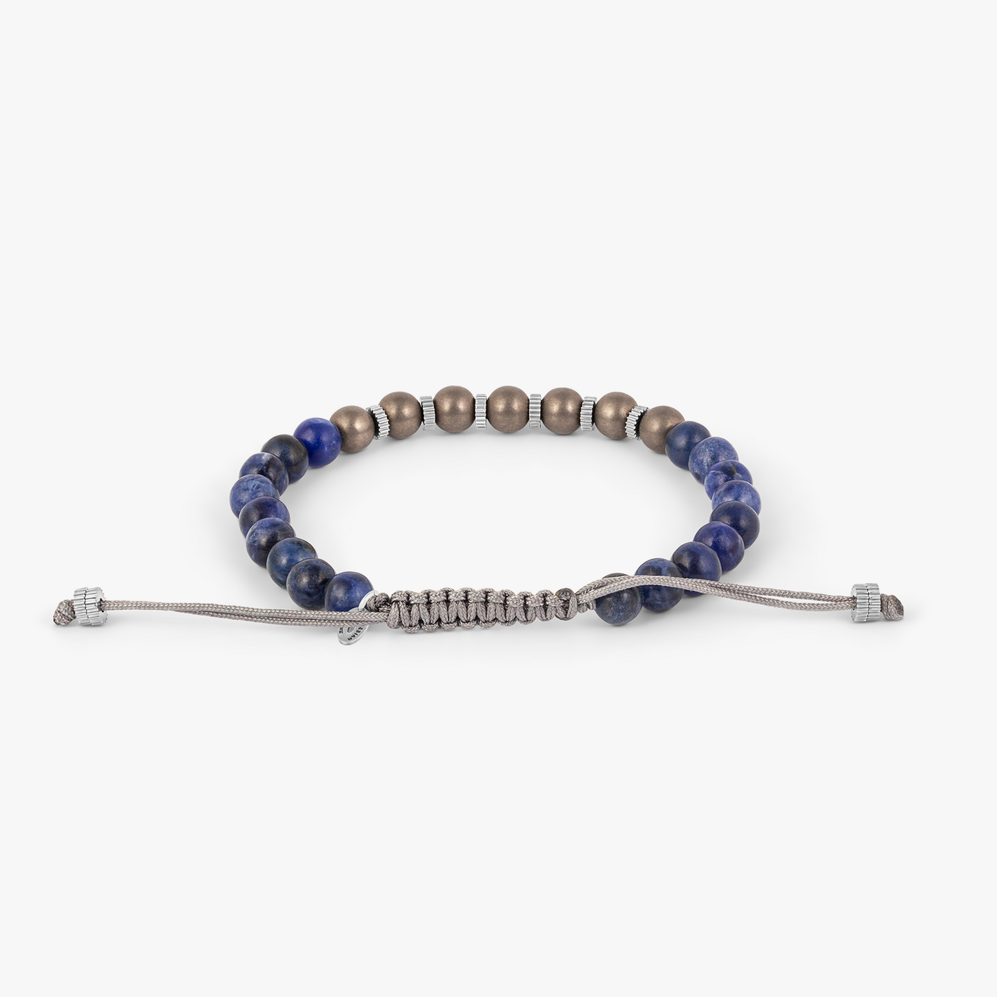 Titanium Macrame Bracelet With Sodalite