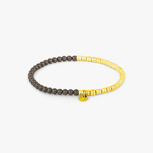 Santorini Bracelet In Yellow Gold & Grey Titanium