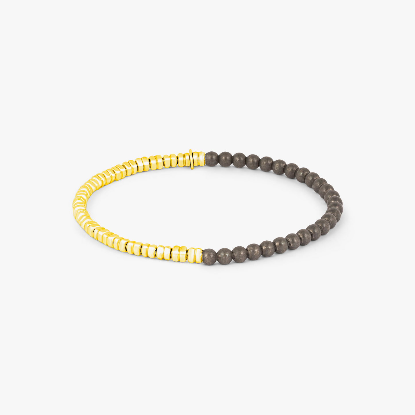 Santorini Bracelet In Yellow Gold & Grey Titanium