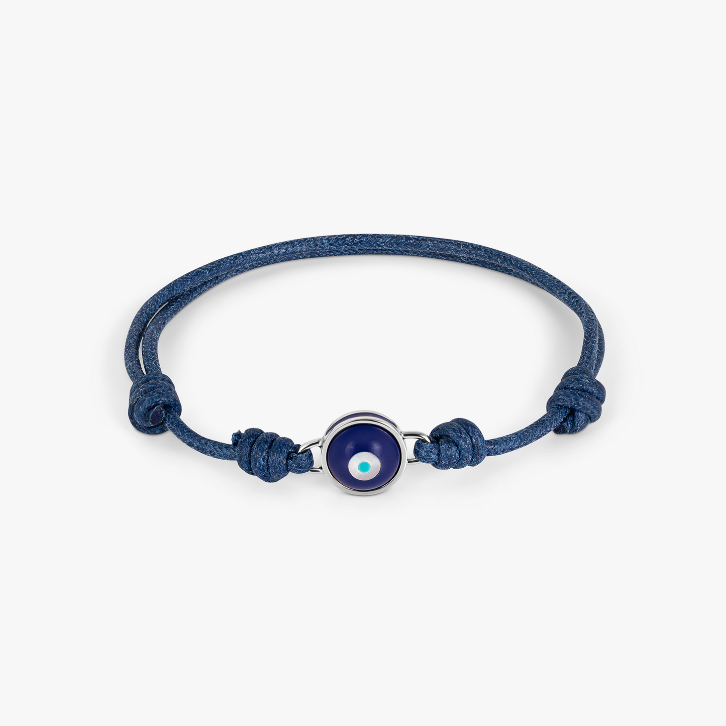 Tateossian Macrame Milos Evil Eye Bracelet In Blue