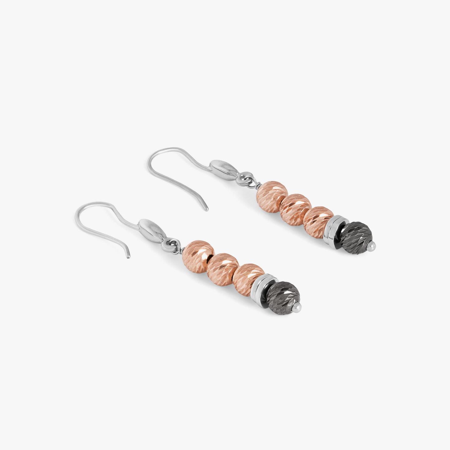 Imperial Wharf drop earrings in rose gold plated sterling silver