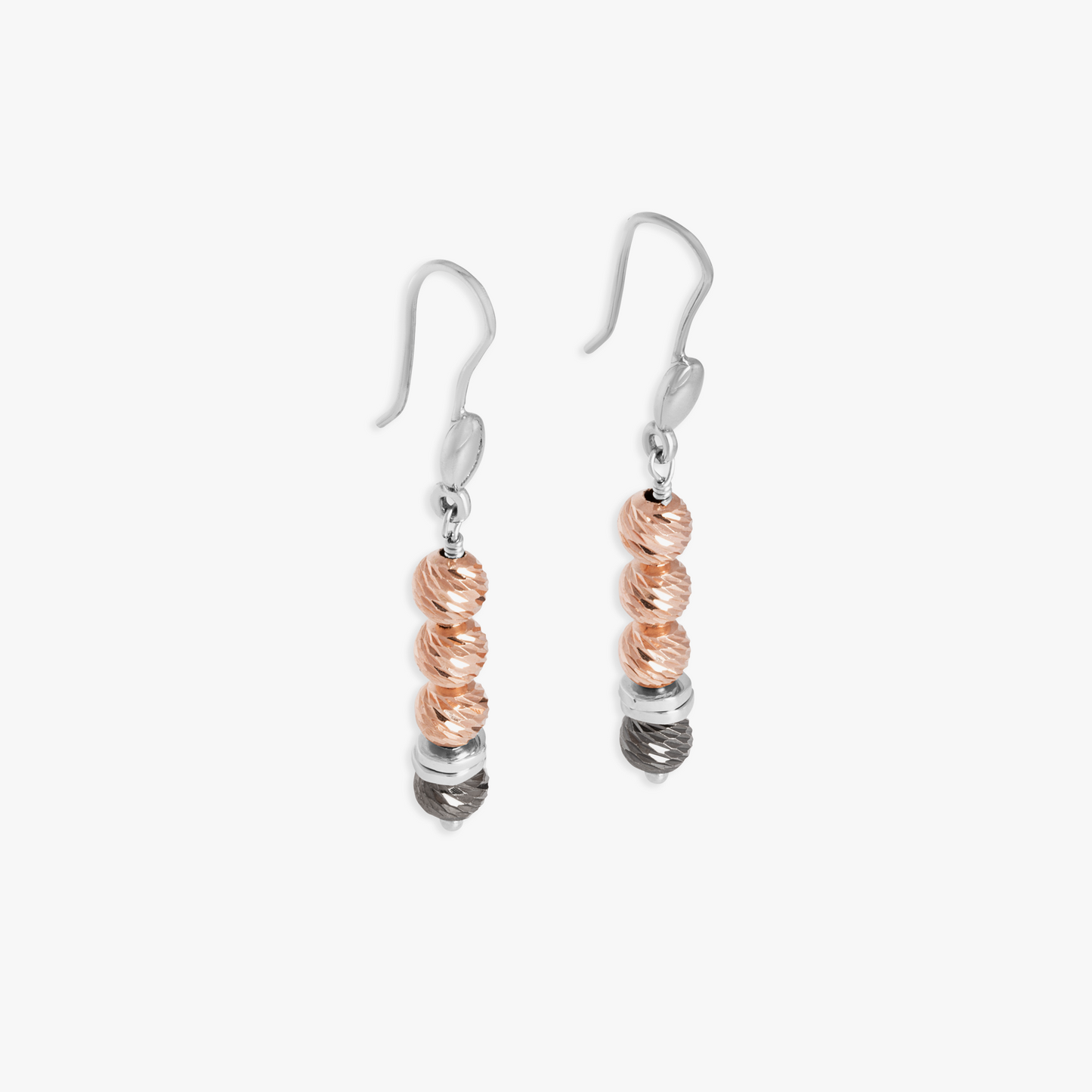 Imperial Wharf drop earrings in rose gold plated sterling silver