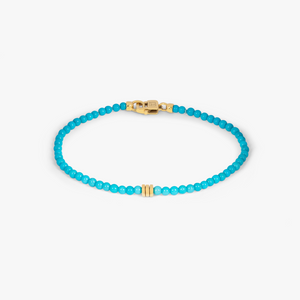Precious Stone bracelet with turquoise in 18k gold
