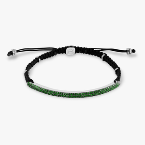 Windsor Macrame Bracelet With Green Emerald