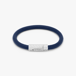 Blue leather Diamond Giza bracelet