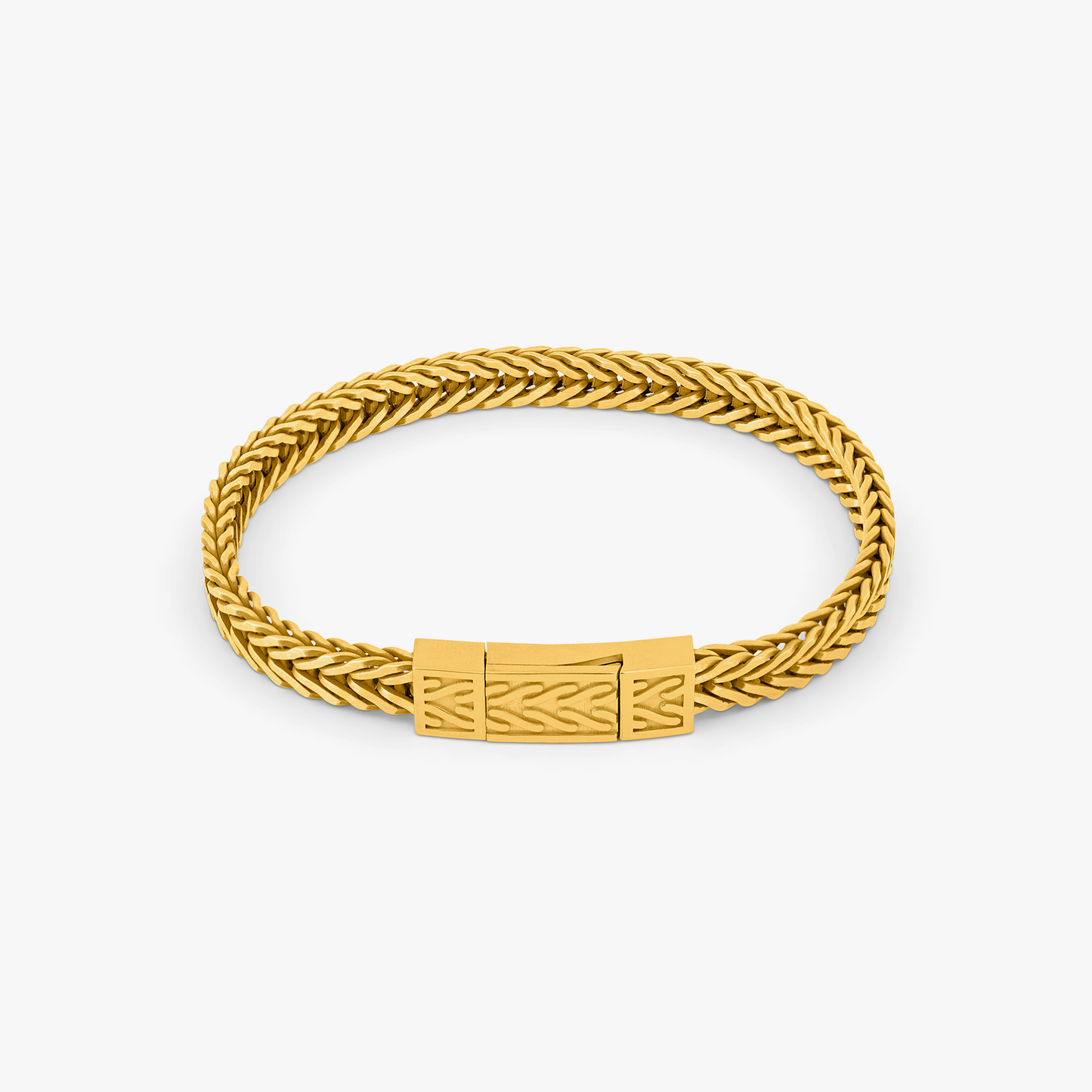 Coda Di Volpe Chain Bracelet In Yellow Gold Plated