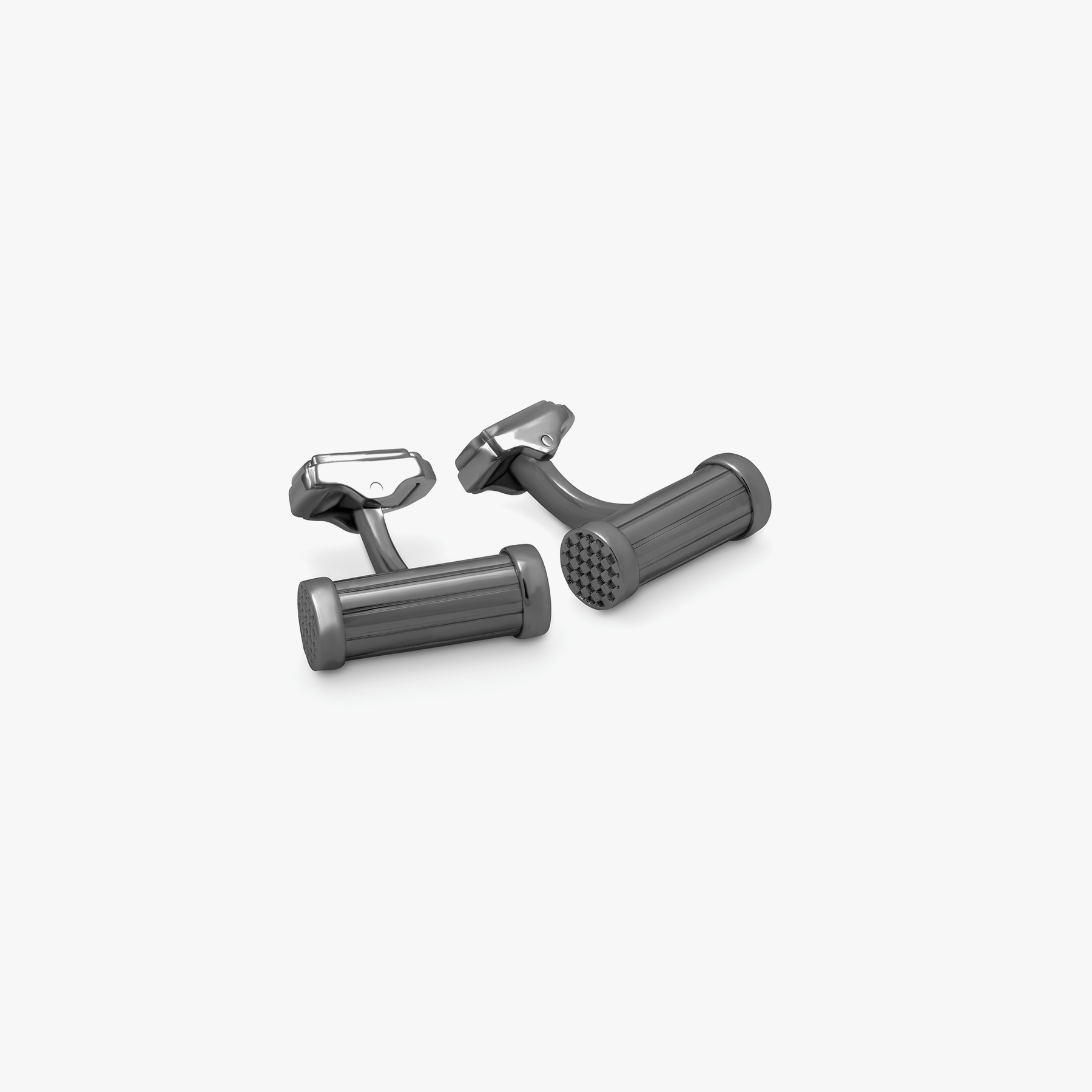 THOMPSON Column cufflinks with gunmetal finish (UK) 1