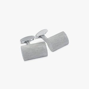 Sterling silver Graffiato cufflinks