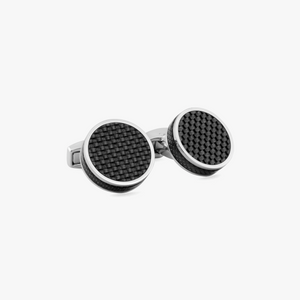 Carbon Tablet cufflinks with Palladium