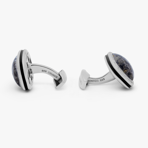 Oolite Marble Cufflinks In Sterling Silver (Limited Edition)