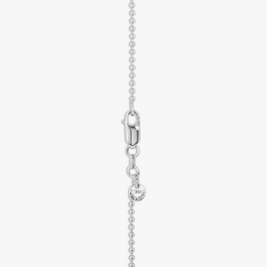 Sterling Silver Swarovski Crystal Twist Heart Necklace