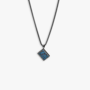 THOMPSON Journal necklace with blue enamel