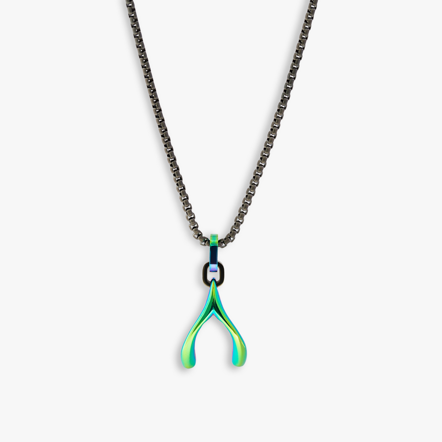 THOMPSON Iridescent Wishbone necklace