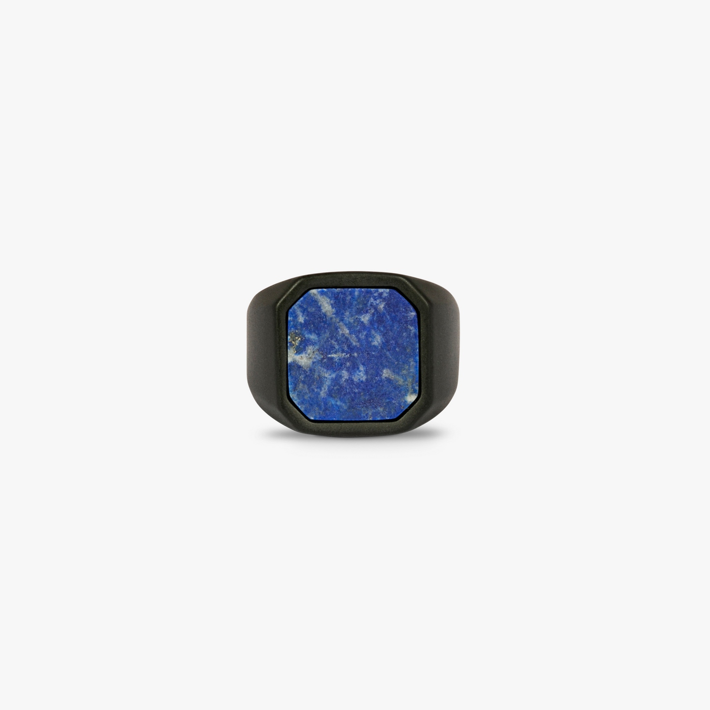 Ceramic Signet ring with lapis