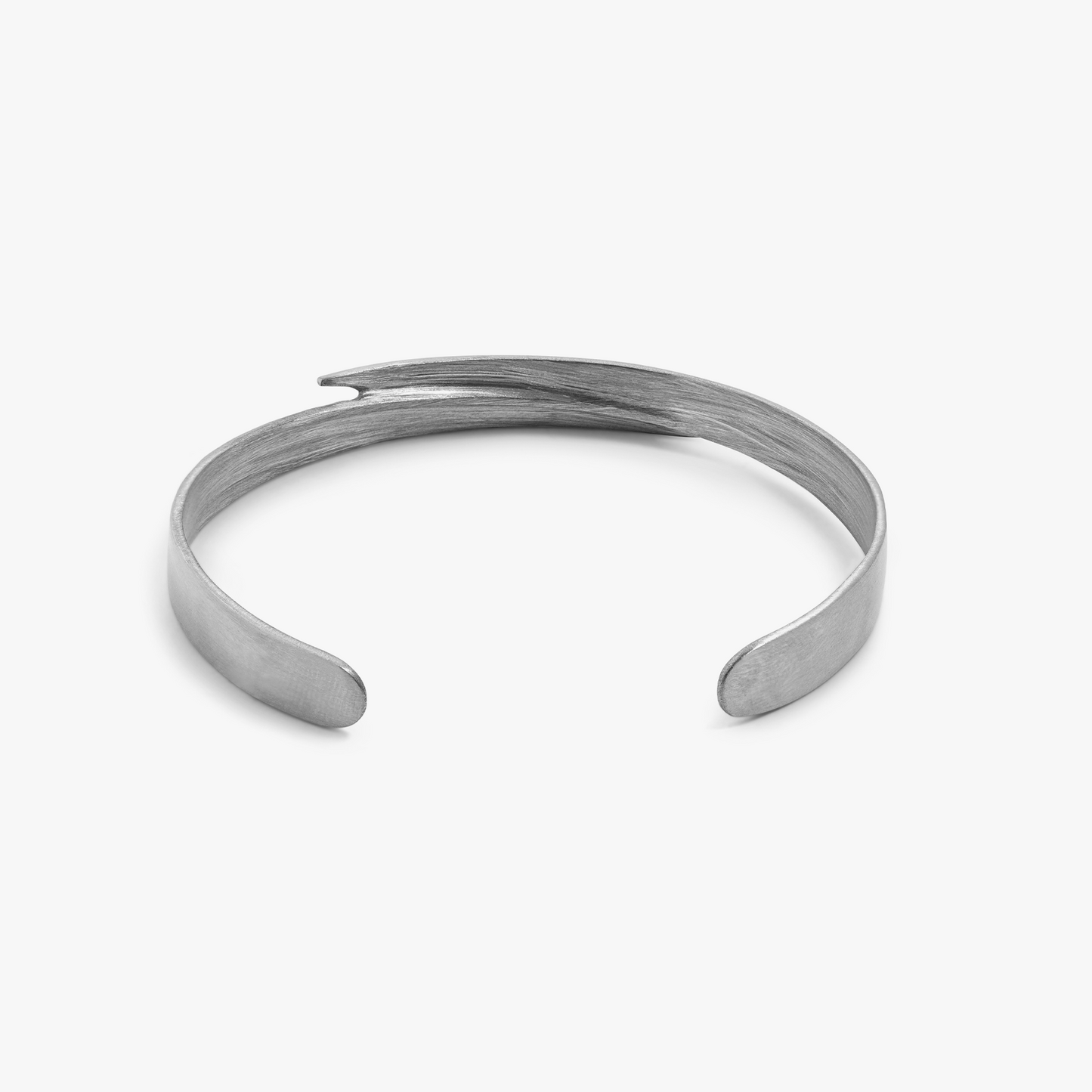 ZAHA HADID DESIGN Tyne Bangle in brushed stainless steel