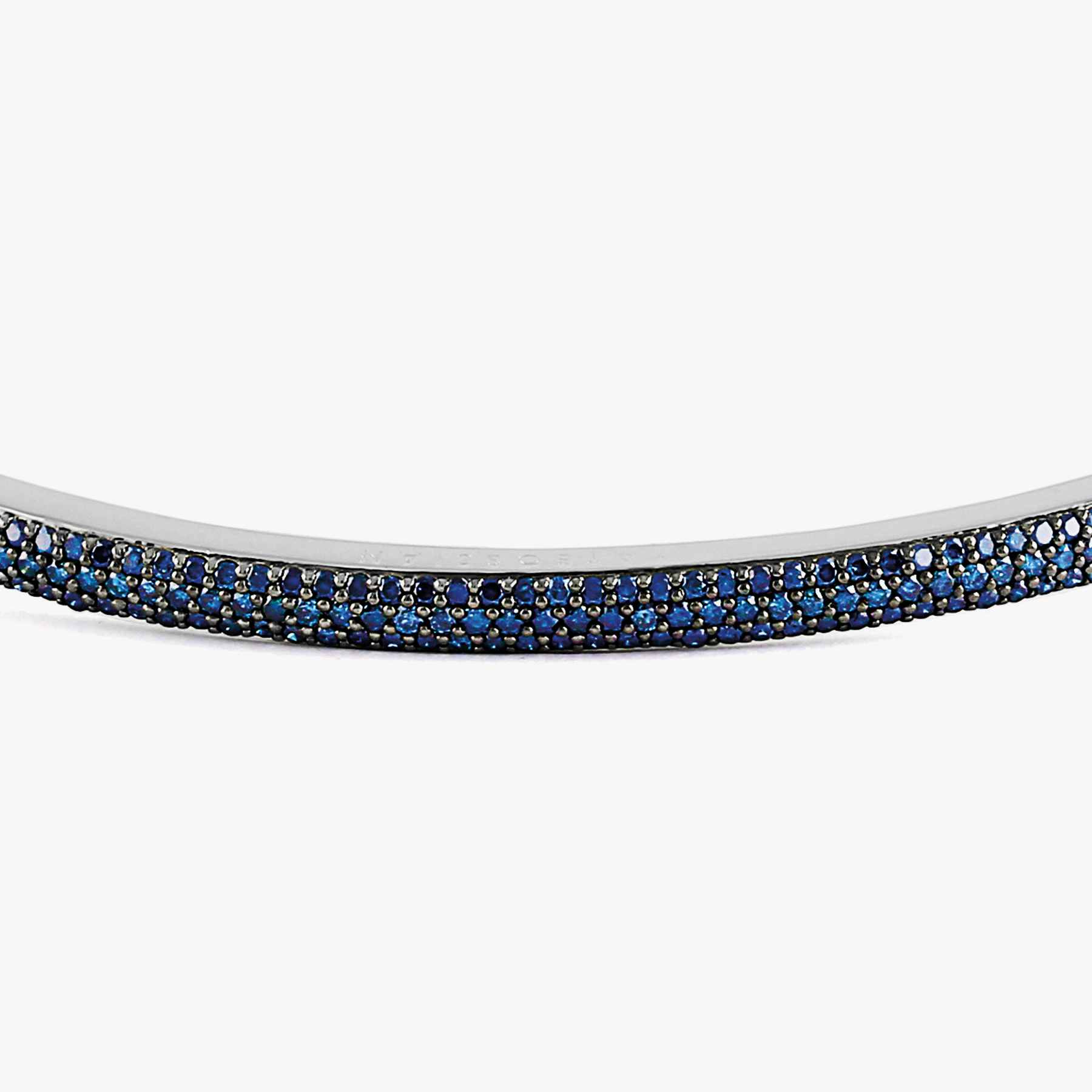 Windsor bracelet with 139 blue sapphires in macramÃ© and sterling silver (UK) 3