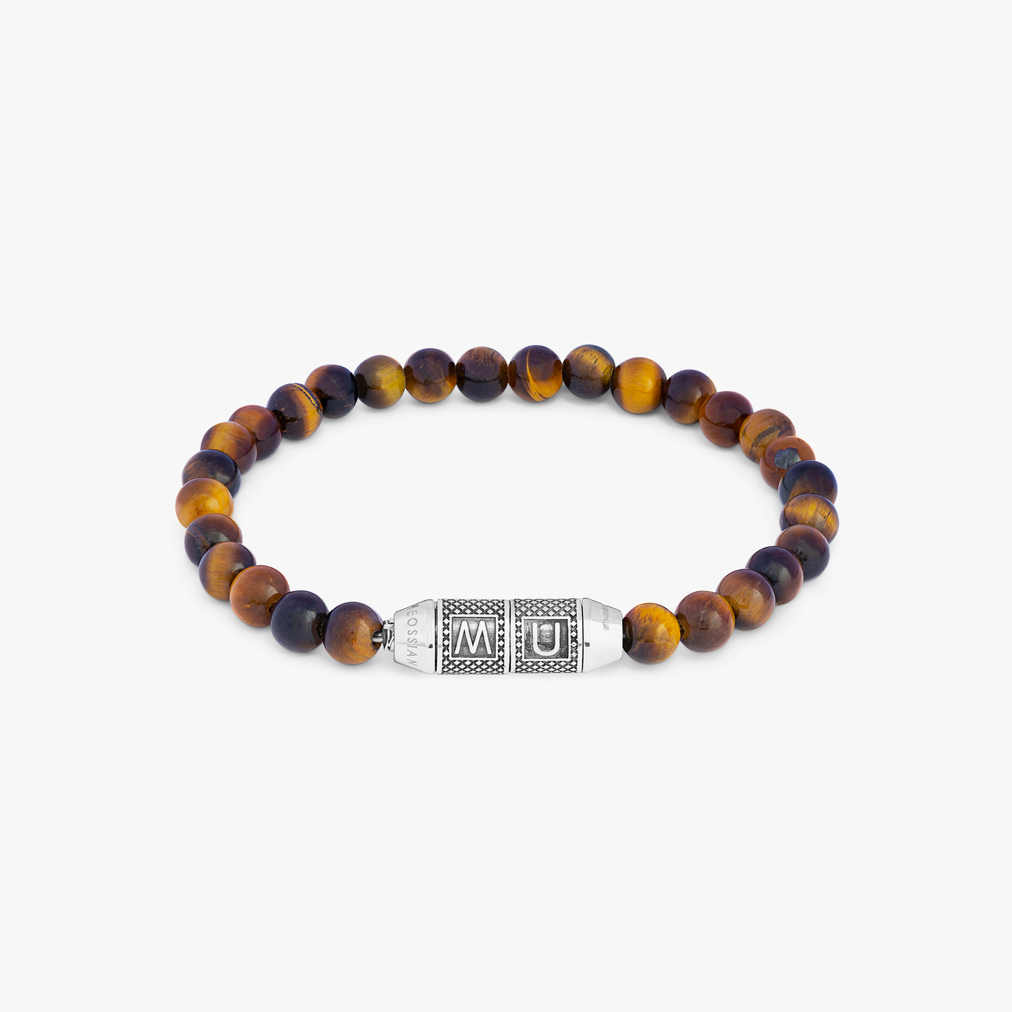 Lucky Me Beaded Bracelet In Brown Tiger Eye