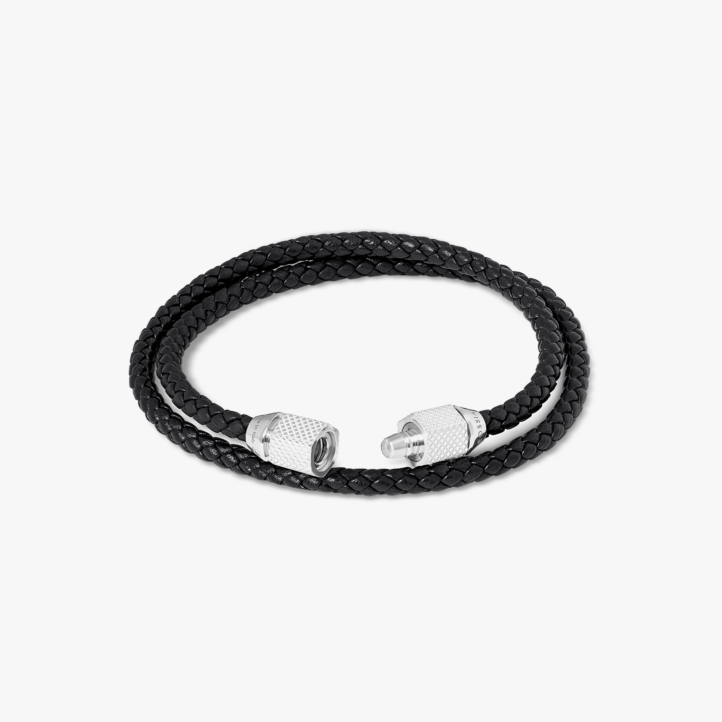 Signature Hexade Pop Bracelet  In Black With Rhodium Plated Silver