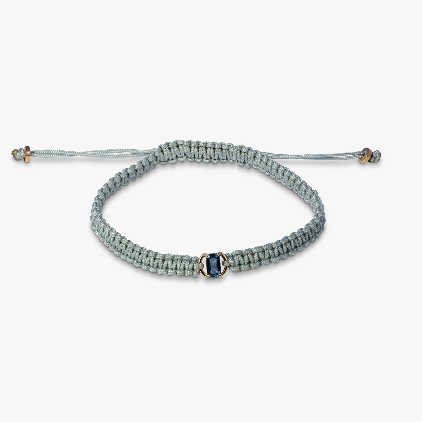 Blue Sapphire MacramÃ© Bracelet- 18 Karat GoldÂ 