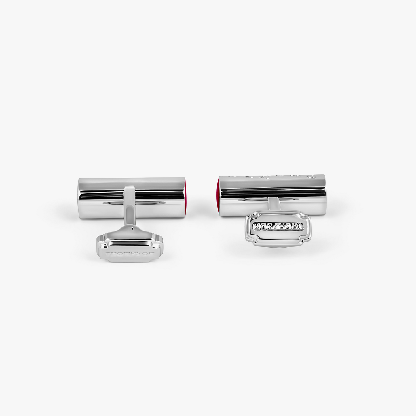 THOMPSON Manifestation Cylinder Cufflinks In Stainless Steel