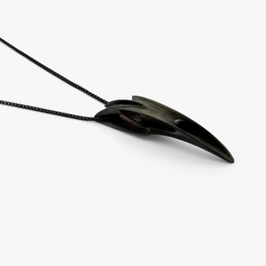 ZAHA HADID DESIGN Tyne necklace in brushed black IP stainless steel