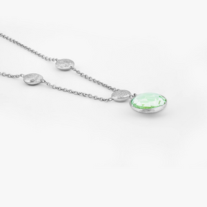 White gold women's necklace
