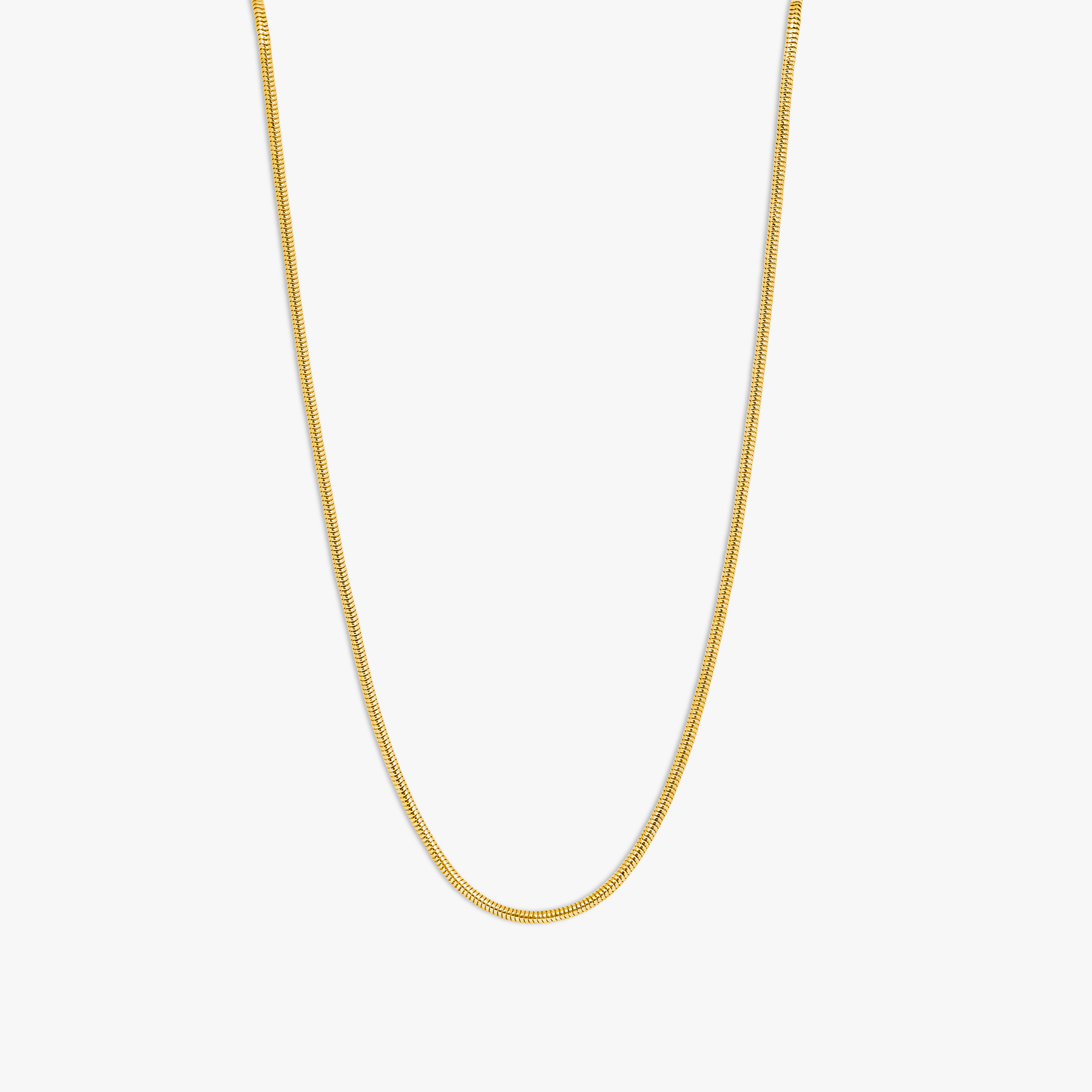 Tateossian Serpente 2.4MM Snake Chain Necklace In 18K Yellow Gold Plated